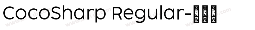 CocoSharp Regular字体转换